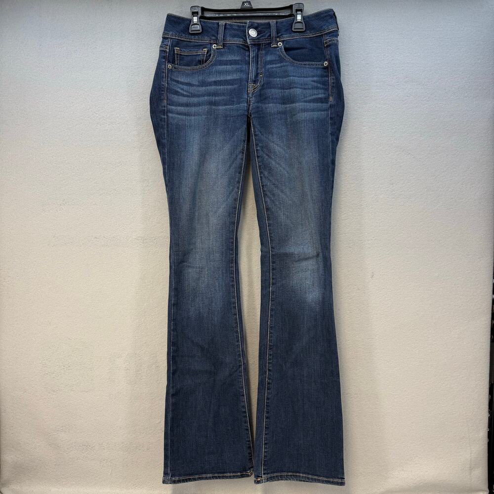 American Eagle Outfitters Jeans Women's 4L Super Stretch Kick Boot Dark Wash